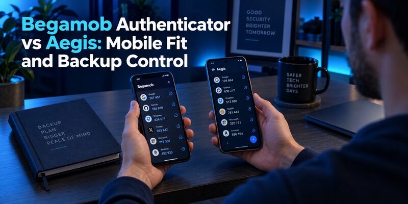 Begamob Authenticator vs Aegis: Mobile Fit and Backup Control