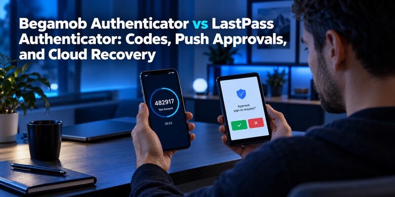 Begamob Authenticator vs LastPass Authenticator