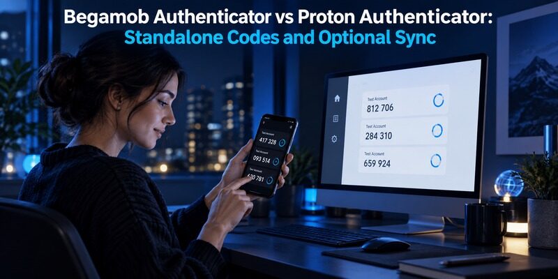 Begamob Authenticator vs Proton Authenticator