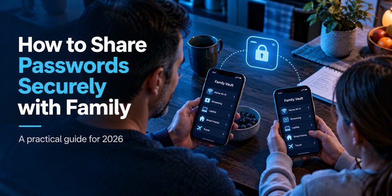 How to Share Passwords Securely with Family Without Sharing a Vault Login